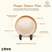 Plaque Dinner Plate - Beige